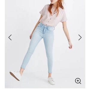 EUC 9in rise skinny madewell jeans